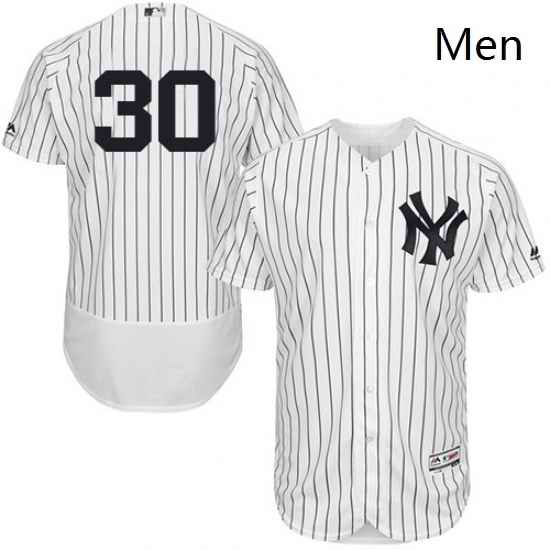 Mens Majestic New York Yankees 30 David Robertson WhiteNavy Flexbase Authentic Collection MLB Jersey